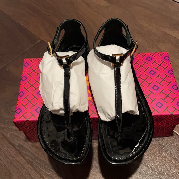 Tory Burch Shoes - Tory Burch, Size 6, Black Patent Leather Sandals